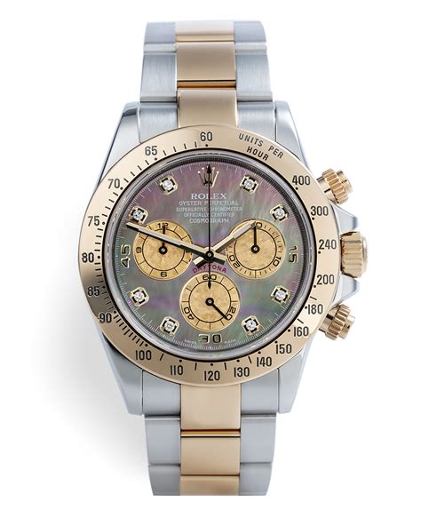 rolex daytona mother of pearl diamond dial|Rolex 116523 price.